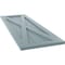 Ekena Millwork True Fit PVC Single X-Board Farmhouse Fixed Mount Shutters, Peaceful Blue, 15W x 28H, PR TFP001FH15X028SB - alternate 15
